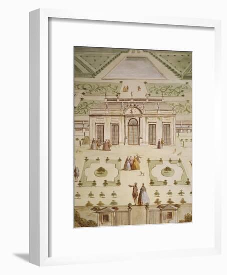 Front Elevation of Villa and Notional Garden-Andrea Urbani-Framed Giclee Print