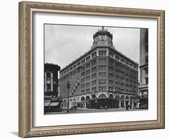 Front elevation, the Golden Gate Theatre, San Francisco, California, 1925-null-Framed Photographic Print