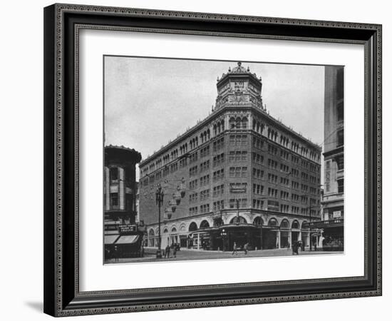 Front elevation, the Golden Gate Theatre, San Francisco, California, 1925-null-Framed Photographic Print