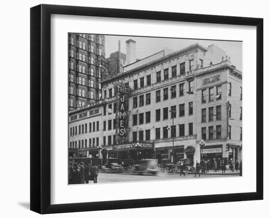 Front elevation, the James Theatre, Columbus, Ohio, 1925-null-Framed Photographic Print