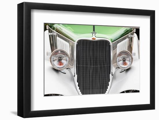 Front-end detail of classic Ford street rod, Street Rod Nationals, Louisville, Kentucky-Adam Jones-Framed Photographic Print