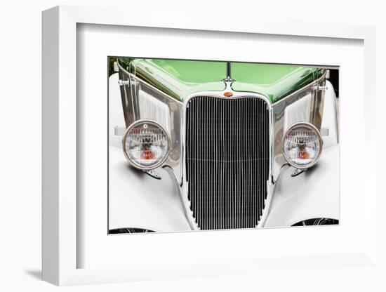 Front-end detail of classic Ford street rod, Street Rod Nationals, Louisville, Kentucky-Adam Jones-Framed Photographic Print