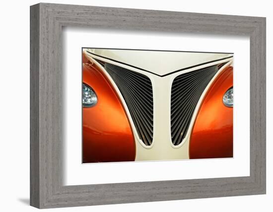 Front-end detail of classic street rod, Street Rod Nationals, Louisville, Kentucky-Adam Jones-Framed Photographic Print