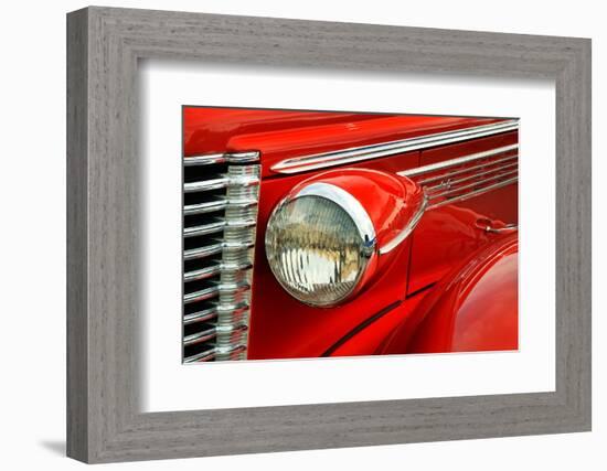 Front-end detail of classic street rod, Street Rod Nationals, Louisville, Kentucky-Adam Jones-Framed Photographic Print