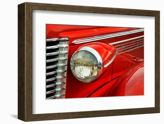 Front-end detail of classic street rod, Street Rod Nationals, Louisville, Kentucky-Adam Jones-Framed Photographic Print