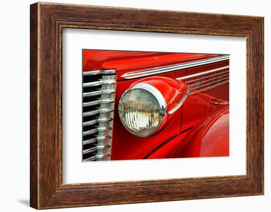 Front-end detail of classic street rod, Street Rod Nationals, Louisville, Kentucky-Adam Jones-Framed Photographic Print