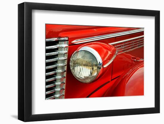 Front-end detail of classic street rod, Street Rod Nationals, Louisville, Kentucky-Adam Jones-Framed Photographic Print