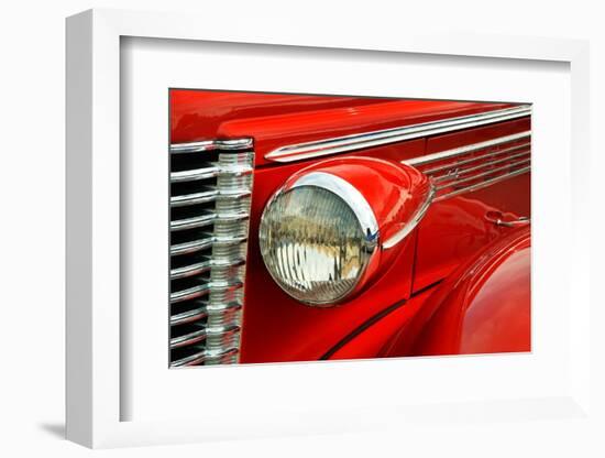 Front-end detail of classic street rod, Street Rod Nationals, Louisville, Kentucky-Adam Jones-Framed Photographic Print