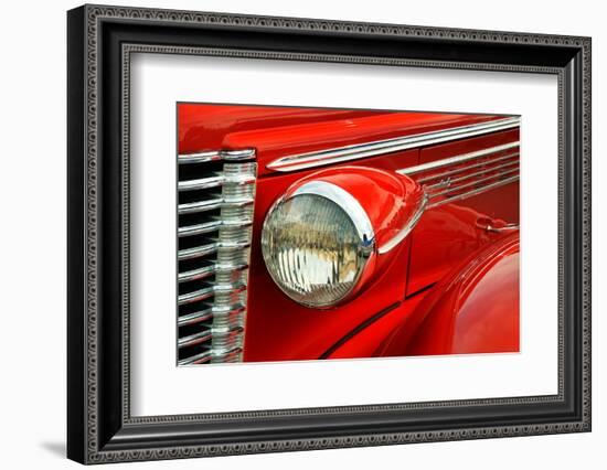 Front-end detail of classic street rod, Street Rod Nationals, Louisville, Kentucky-Adam Jones-Framed Photographic Print