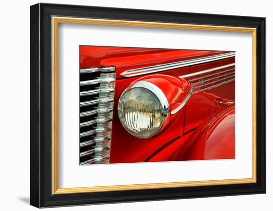 Front-end detail of classic street rod, Street Rod Nationals, Louisville, Kentucky-Adam Jones-Framed Photographic Print