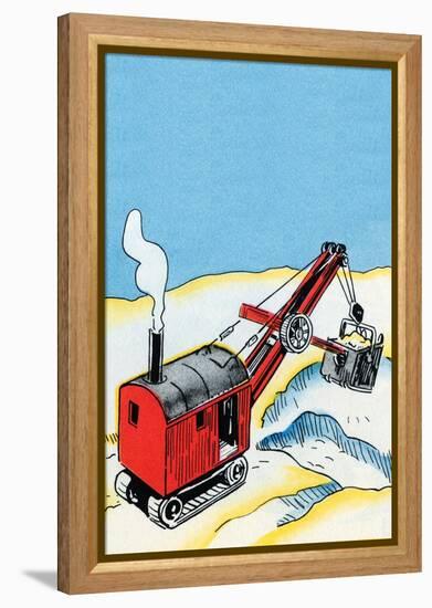 Front End Steam Loader-Julia Letheld Hahn-Framed Stretched Canvas