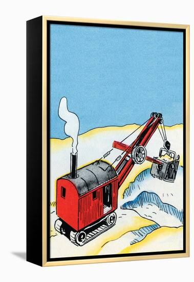 Front End Steam Loader-Julia Letheld Hahn-Framed Stretched Canvas