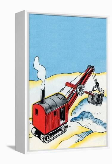 Front End Steam Loader-Julia Letheld Hahn-Framed Stretched Canvas