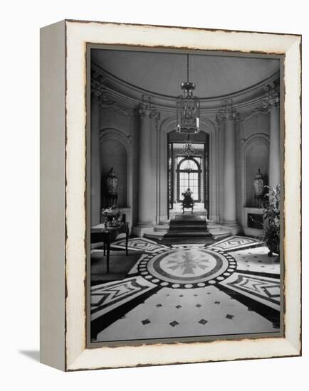 Front Entrance to Residence of US Ambassador, Containing 58 Rooms-Nat Farbman-Framed Premier Image Canvas