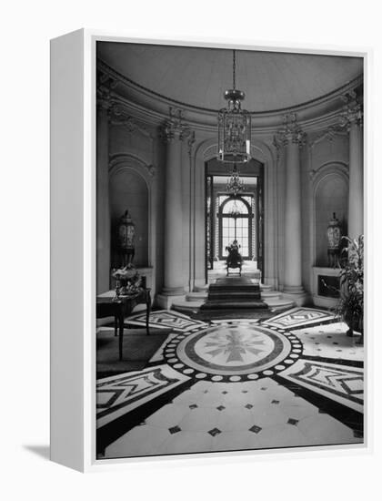 Front Entrance to Residence of US Ambassador, Containing 58 Rooms-Nat Farbman-Framed Premier Image Canvas