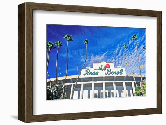 Front entrance to the Rose Bowl in Pasadena, Pasadena, California-null-Framed Photographic Print