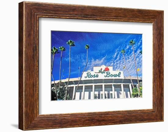 Front entrance to the Rose Bowl in Pasadena, Pasadena, California-null-Framed Photographic Print