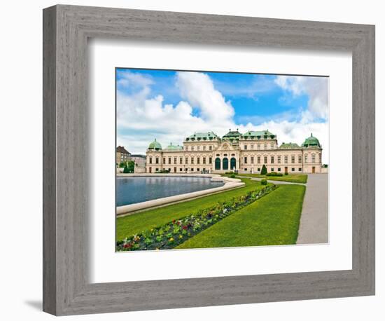 Front Facade of Schloss Schonbrunn Palace, Vienna, Wein, Austria-Miva Stock-Framed Photographic Print