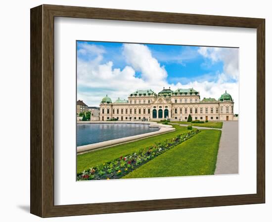 Front Facade of Schloss Schonbrunn Palace, Vienna, Wein, Austria-Miva Stock-Framed Photographic Print