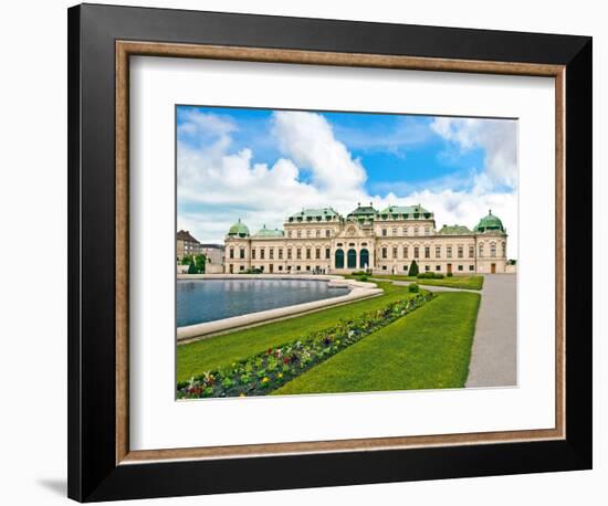 Front Facade of Schloss Schonbrunn Palace, Vienna, Wein, Austria-Miva Stock-Framed Photographic Print