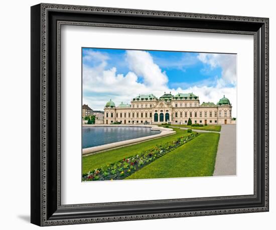 Front Facade of Schloss Schonbrunn Palace, Vienna, Wein, Austria-Miva Stock-Framed Photographic Print