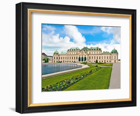 Front Facade of Schloss Schonbrunn Palace, Vienna, Wein, Austria-Miva Stock-Framed Photographic Print