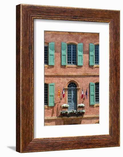 Front Facade of the Hotel De Ville, Roussillon, Provence France-Stefano Politi Markovina-Framed Photographic Print