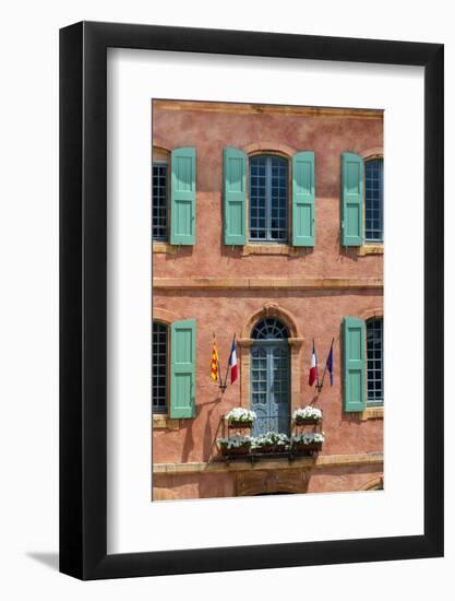 Front Facade of the Hotel De Ville, Roussillon, Provence France-Stefano Politi Markovina-Framed Photographic Print