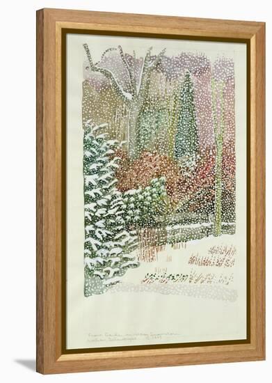 Front Garden in Heavy Snowstorm-Lillian Delevoryas-Framed Premier Image Canvas