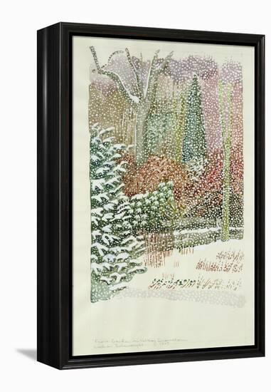 Front Garden in Heavy Snowstorm-Lillian Delevoryas-Framed Premier Image Canvas