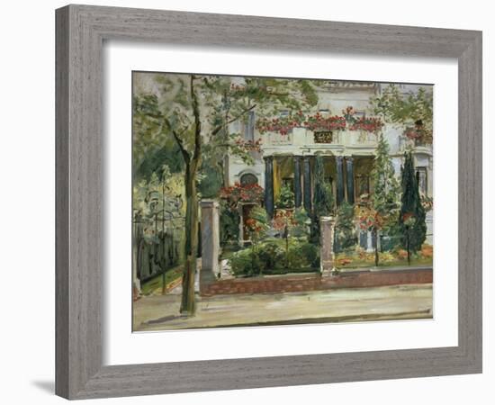 Front Garden of the Steinbart'Sche Villa, Berlin, 1911-Max Slevogt-Framed Giclee Print