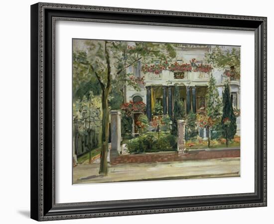 Front Garden of the Steinbart'Sche Villa, Berlin, 1911-Max Slevogt-Framed Giclee Print