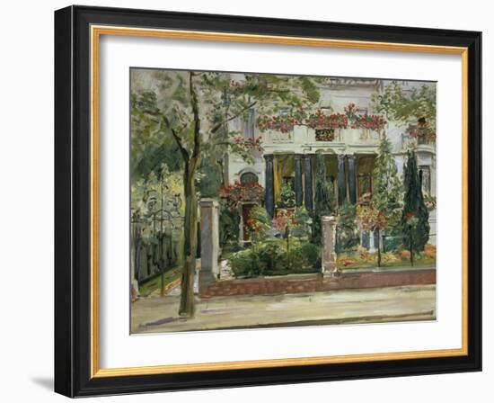 Front Garden of the Steinbart'Sche Villa, Berlin, 1911-Max Slevogt-Framed Giclee Print