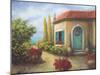 Front Garden Tuscan Dreams II-Walt Johnson-Mounted Art Print