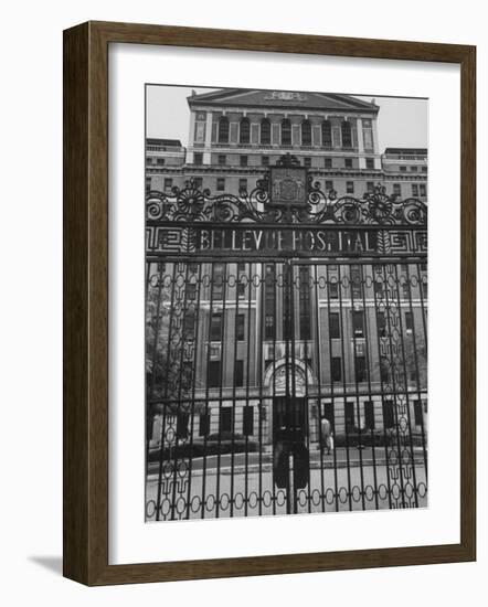 Front Gates of Bellevue Hospital-null-Framed Photographic Print