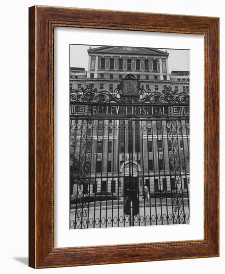 Front Gates of Bellevue Hospital-null-Framed Photographic Print