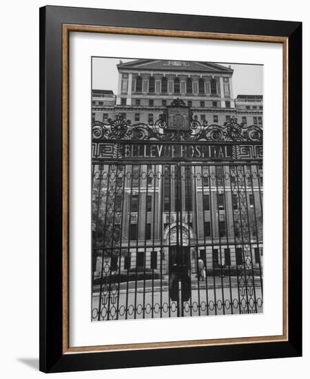 Front Gates of Bellevue Hospital-null-Framed Photographic Print