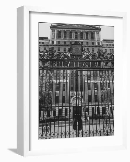 Front Gates of Bellevue Hospital-null-Framed Photographic Print