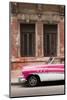 Front half of white and pink old vintage car, Havana, Cuba-Ed Hasler-Mounted Photographic Print