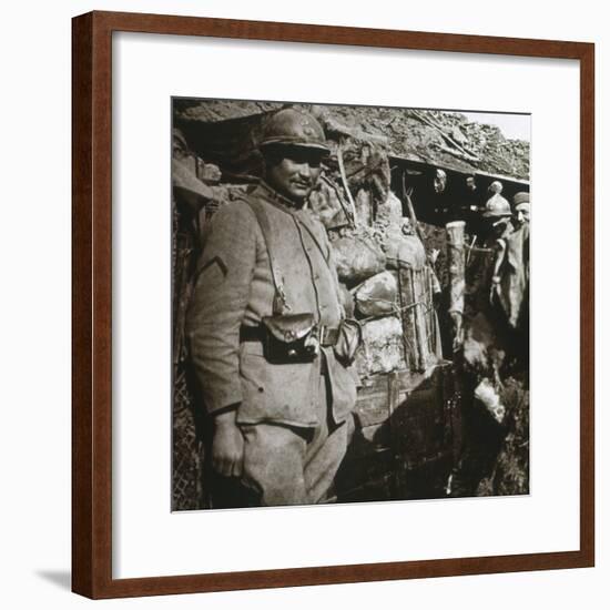 Front line at Berry-au-Bac, northern France, c1914-c1918-Unknown-Framed Photographic Print