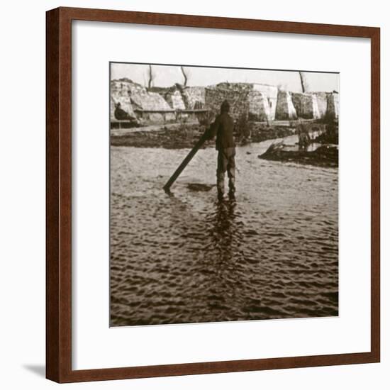 Front line, Ramskapelle, Belgium, c1914-c1918-Unknown-Framed Photographic Print