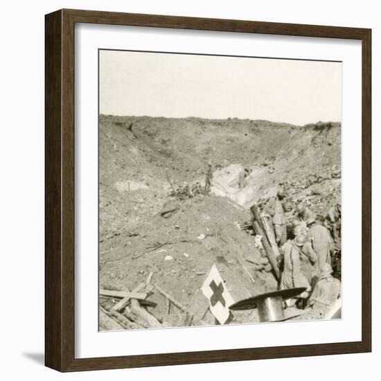 Front line, Sailly-Saillisel, Northern France, c1914-c1918-Unknown-Framed Photographic Print