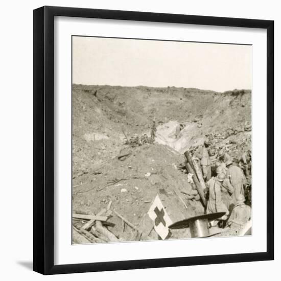 Front line, Sailly-Saillisel, Northern France, c1914-c1918-Unknown-Framed Photographic Print