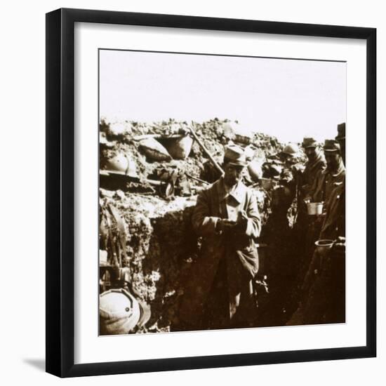 Front line trenches, c1914-c1918-Unknown-Framed Photographic Print