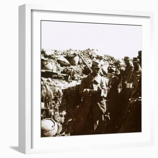 Front line trenches, c1914-c1918-Unknown-Framed Photographic Print