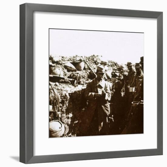 Front line trenches, c1914-c1918-Unknown-Framed Photographic Print