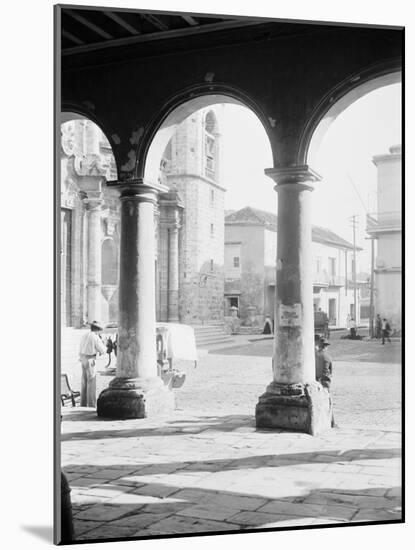 Front of Cathedral, a Bit of Old Havana, Cuba-null-Mounted Photo