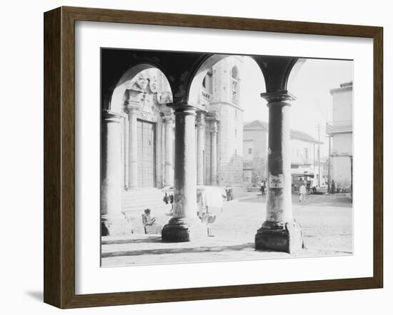 Front of Cathedral, a Bit of Old Havana, Cuba-null-Framed Photo