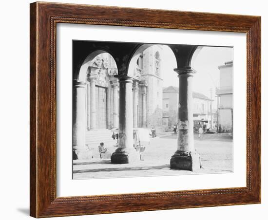 Front of Cathedral, a Bit of Old Havana, Cuba-null-Framed Photo