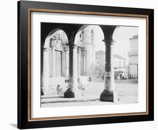 Front of Cathedral, a Bit of Old Havana, Cuba-null-Framed Photo